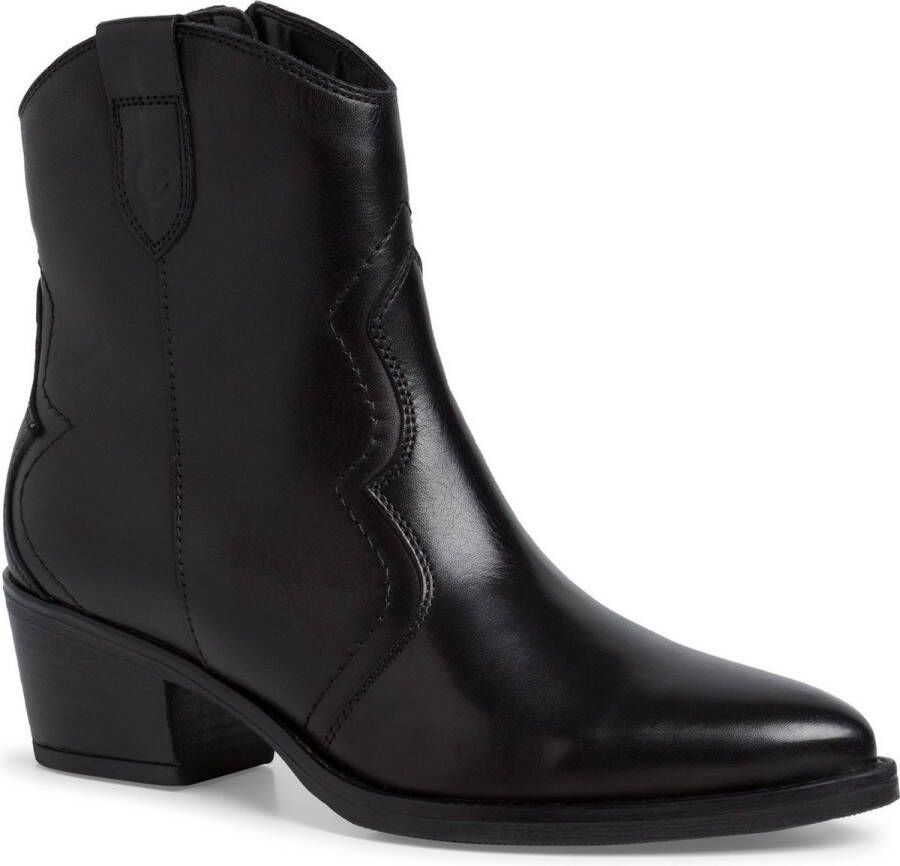 Tamaris Stevige Westernboot van Zwart Leer Black Dames