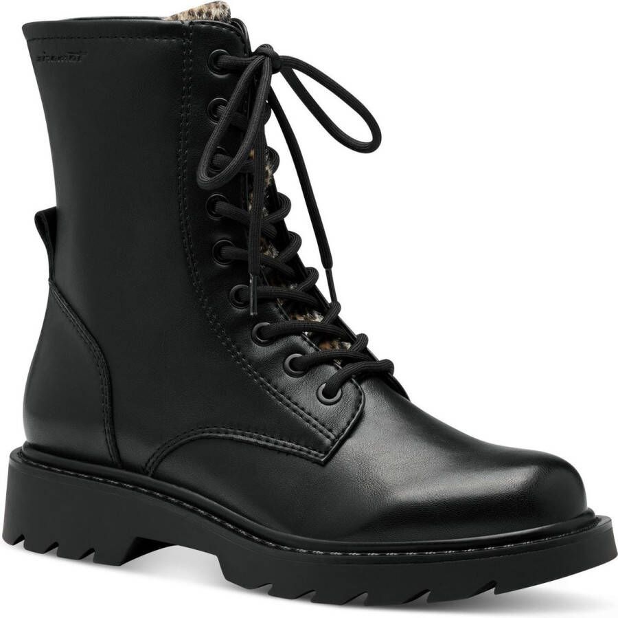 Tamaris Veterschoenen blokhak veterschoen chunky boots met binnenrits
