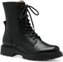 Tamaris Veterschoenen blokhak veterschoen chunky boots met binnenrits - Thumbnail 1