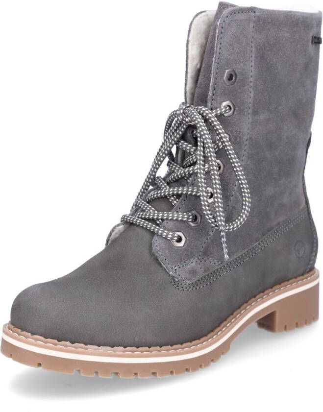 Tamaris Winterlaarzen blokhak winterlaarsjes veterschoenen met duo-tex-uitrusting