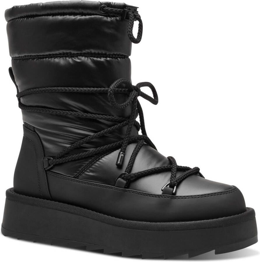 Tamaris dames enkellaars 1-26836-41 007 laarzen warme voering zwart