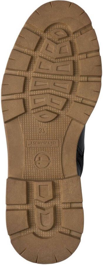 Tamaris Leren enkellaars voor dames 1-26903-45-003 Laarzen met warme voering Laarzen Zwart - Foto 3