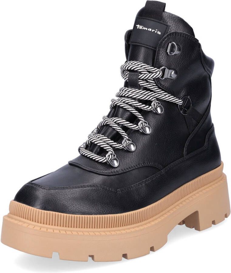 Tamaris Zwarte vrouwelijke enkellaars Black Dames