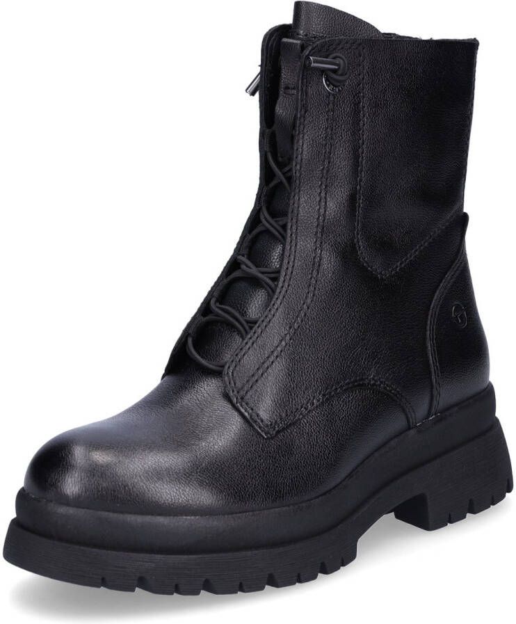Tamaris dames Chelsea boot leren laarzen enkellaarzen dames donkerblauw M2505641