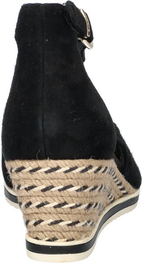 Tamaris Pumps met sleehak instapschoen wig-hak bandensandaal met modieuze jute-afwerking