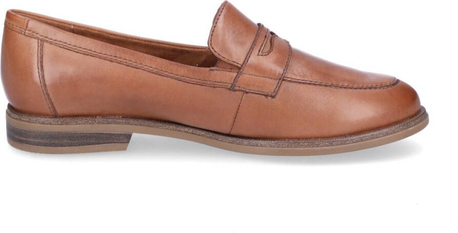 Tamaris Instappers blokhak lage schoen business schoen met klassieke decoratieve band
