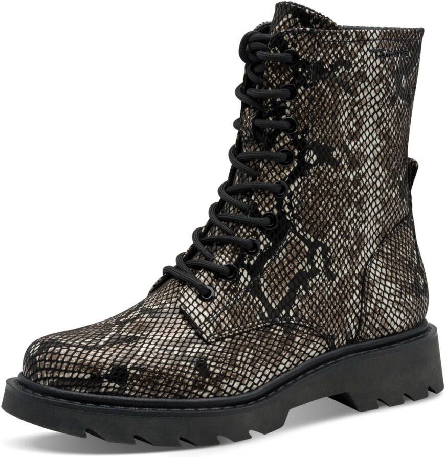 Tamaris dames laarzen 1-25918-43 073 vegan M2590841 Zwart Slang