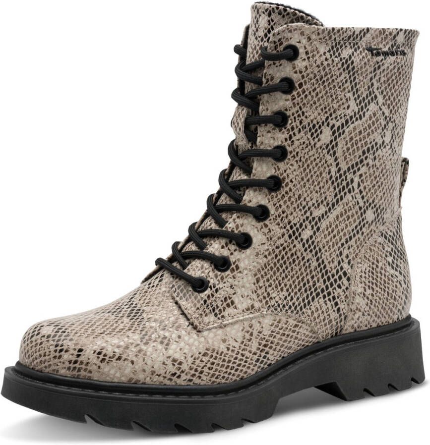 Tamaris dames laarzen 1-25918-43 483 vegan M2590841 beige snake