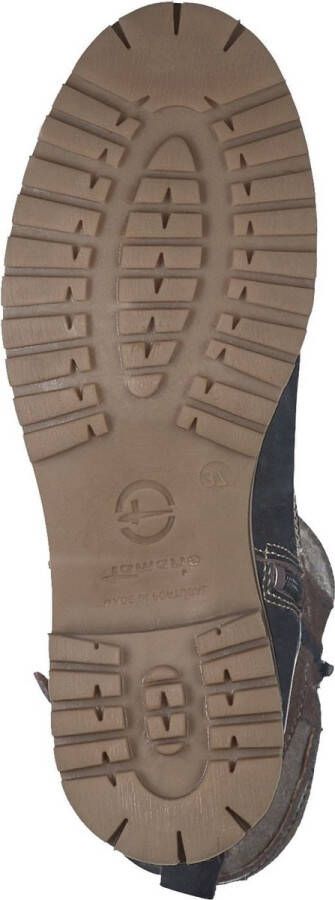 Tamaris dameslaarzen 1-26432-41 303 leer textiel gevoerd bruin