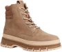 Tamaris dames lace-up leren enkellaars 1-25200-45-341 Laarzen Taupe - Thumbnail 1