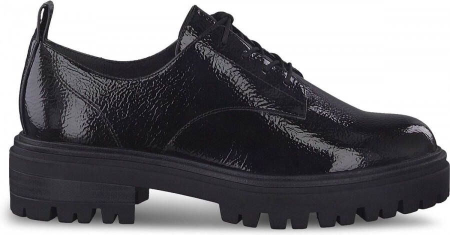 Dames Schoenen voor voor Platte schoenen voor Veterschoenen en Clarks Leer Hamble Oak Derby in het Zwart laarzen Bespaar 3% 