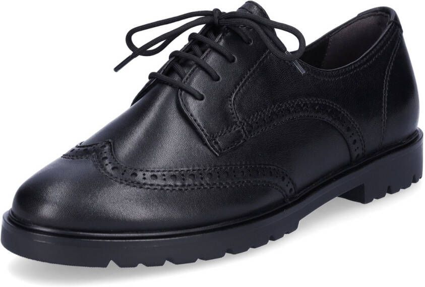 Tamaris Veterschoenen met fijne lyrische perforatie vrijetijdsschoen lage schoen veterschoen