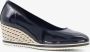 Tamaris dames lak pumps met sleehak blauw - Thumbnail 1