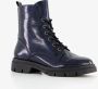 Tamaris dames lak veterboots blauw - Thumbnail 1