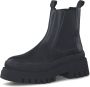 Tamaris dames leren Chelsea boot 1-25494-41 003 warme laarzen M2549441 zwart - Thumbnail 1
