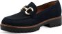 Tamaris dames leren loafers 1-24733-45 805 damesschoenen M2472343 blauw - Thumbnail 1
