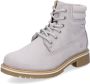 Tamaris dames leren veterboot grijs - Thumbnail 1