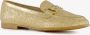 Tamaris dames loafers met pailletten goud - Thumbnail 1