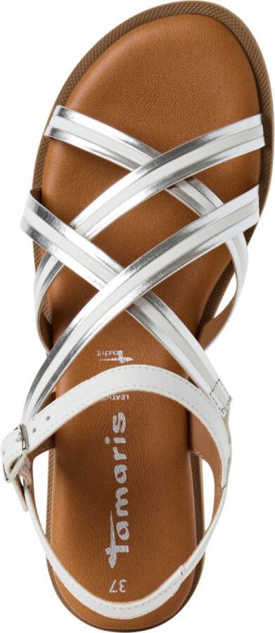 Tamaris 1-28108-44 197 Sandaal wit zilver