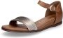 Tamaris dames sandaal cognac roségoud - Thumbnail 1