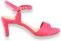 Tamaris Sandalen met hak roze Textiel Dames - Thumbnail 1