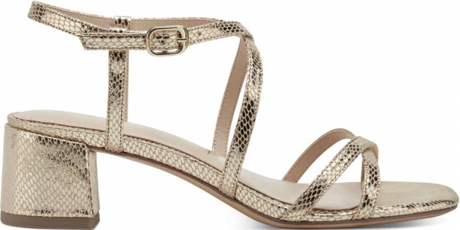 Tamaris Gouden hoge hak sandalen voor stijlvolle vrouwen Beige Dames - Foto 1