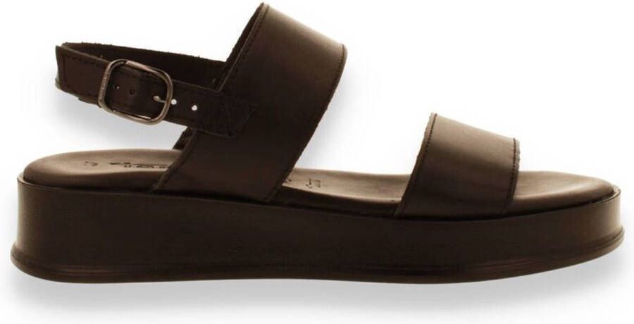 Tamaris Flat Sandals Zwart Dames