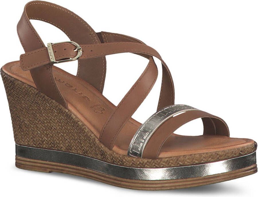 Tamaris Damessandalen 1-28387-42, cognac, 36 EU