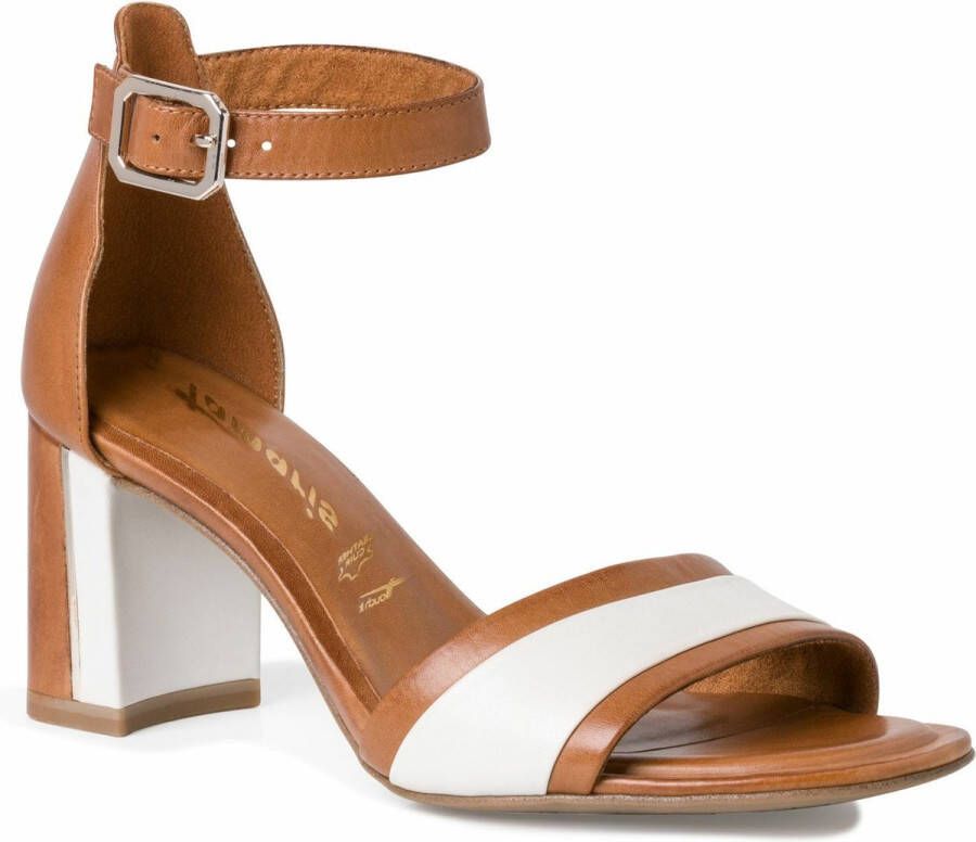 Tamaris NU 21% KORTING Sandaaltjes met metallic detail bij de hak