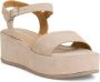 Tamaris Beige Suede Espadrille Sleehak met Leren Voetbed Beige Dames - Thumbnail 11