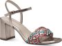 Tamaris Sandaaltjes zomerschoen sandaal blokhak met metallic look - Thumbnail 1
