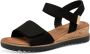 Tamaris dames sandalen met sleehak zwart - Thumbnail 5