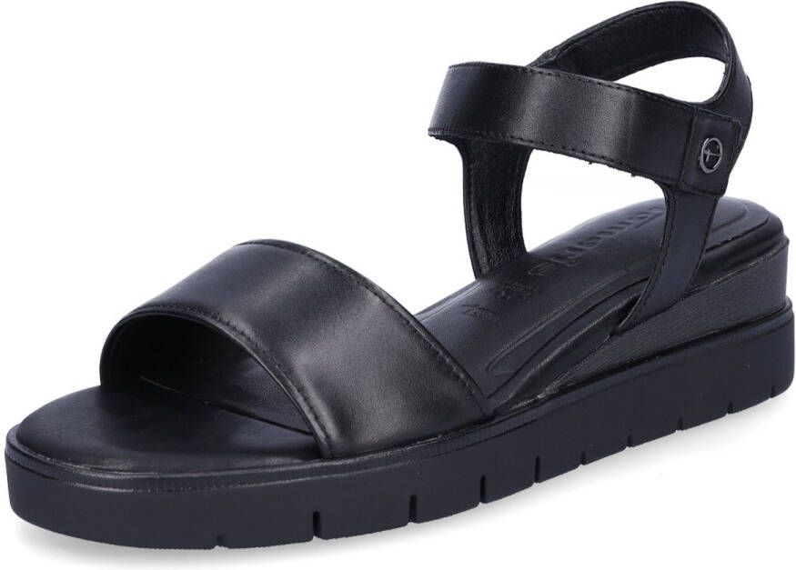 Tamaris Sandaaltjes zomerschoen sandaal sleehak met praktische klittenbandsluiting