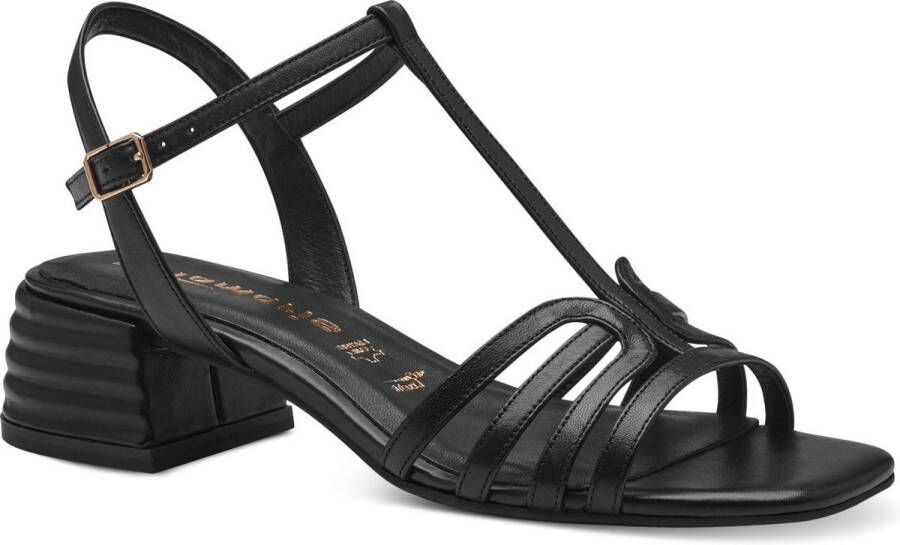 Tamaris Sandalen met hak zwart Leer Dames