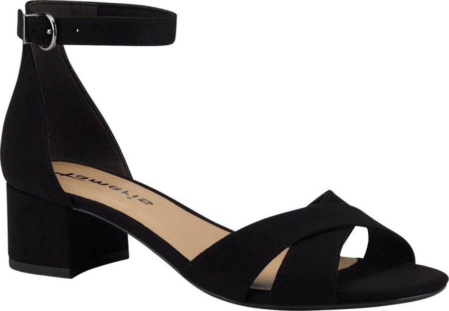 Tamaris Sandaaltjes blokhak zomerschoen sandalette met kruisband