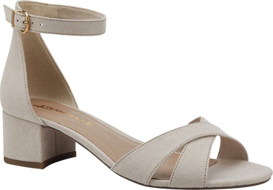 Tamaris Sandaaltjes blokhak zomerschoen sandalette met kruisband