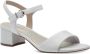 Tamaris Witte Open Platte Sandalen Vrouwen White Dames - Thumbnail 1