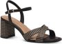 Tamaris Sandalen met hak zwart Textiel Dames - Thumbnail 5