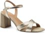 Tamaris Sandalen met hak goud Textiel Dames - Thumbnail 7