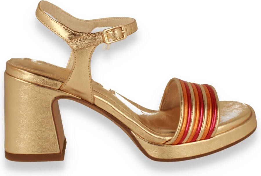 Tamaris Metallic Gouden Sandalette Vegan Zomer Look Multicolor Dames