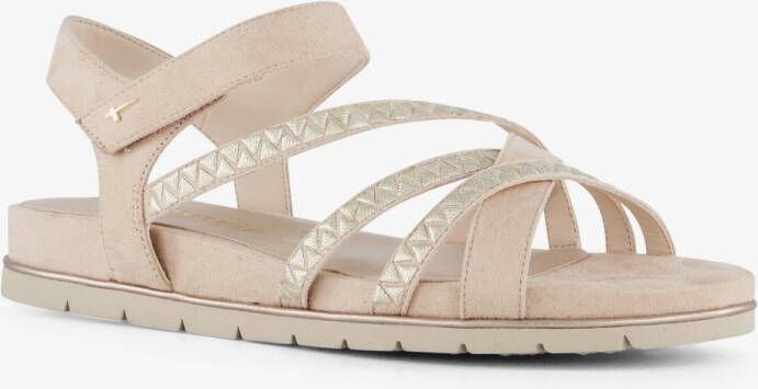 Tamaris dames sandalen beige goud