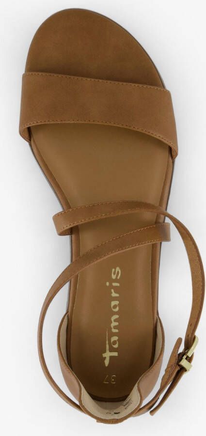 Tamaris dames sandalen cognac bruin