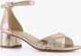 Tamaris dames sandalen met slangenprint Goud - Thumbnail 1