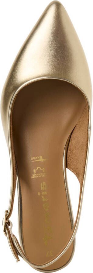 Tamaris Slingback Pumps goud Synthetisch Dames