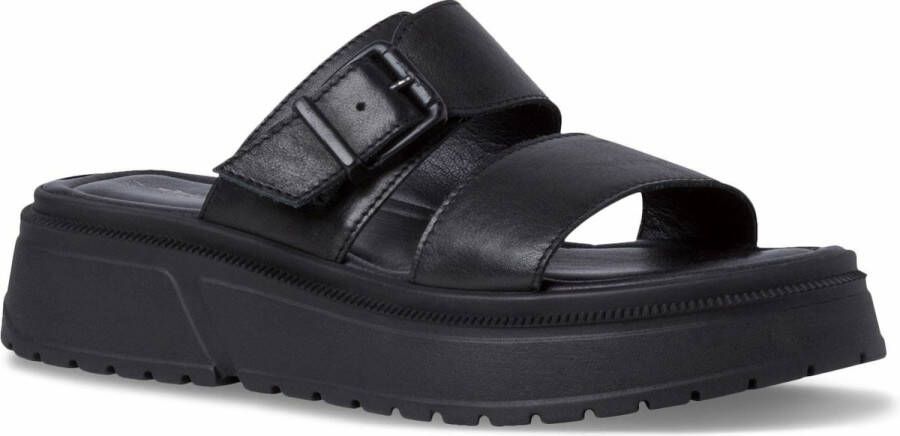 Tamaris black casual open slippers Zwart Dames