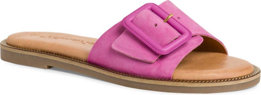 Tamaris Slippers zomerschoen slippers met brede verstelbare gesp