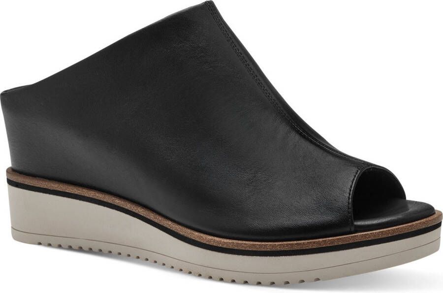 Tamaris Slippers sleehak zomerschoen slippers lichte loopzool smalle vorm