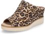 Tamaris Slippers sleehak zomerschoen instapper in leo-look - Thumbnail 1