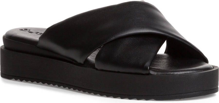 Tamaris Zwarte Open Casual Slippers Vrouwen Black Dames