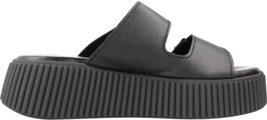 Tamaris Zwarte Open Casual Slippers Vrouwen Black Dames